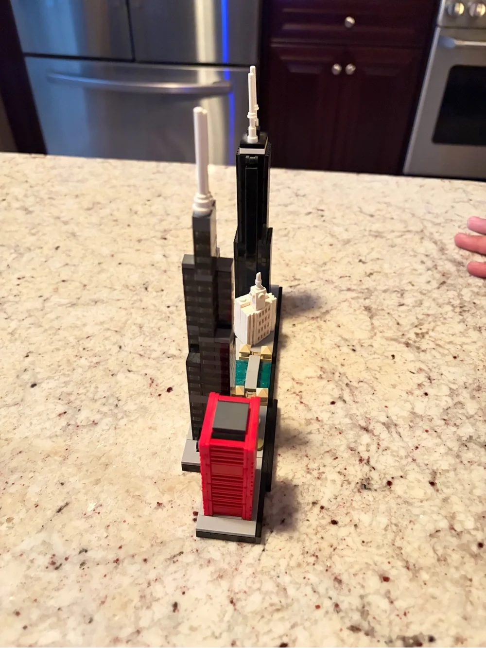 Lego Architecture Chicago Skyline in Black, Red, White